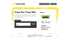 Desktop Screenshot of journum.tweetwally.com