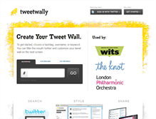 Tablet Screenshot of clockwork.tweetwally.com